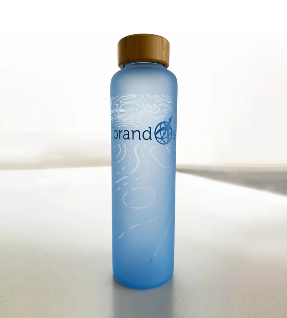 Example of merchandise bottle by Brandscape